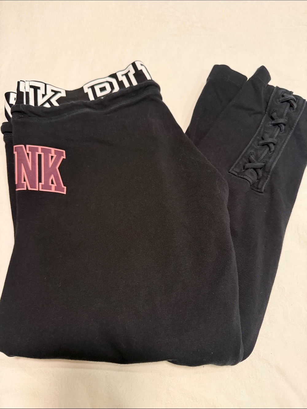 PINK Victoria's Secret Yoga with Big Pink Logo Waistband